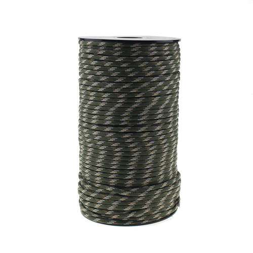 Factory direct sales polyester military specification 9-core paracord 100 meters bracelet braided outdoor rescue rope bundled tent wind rope