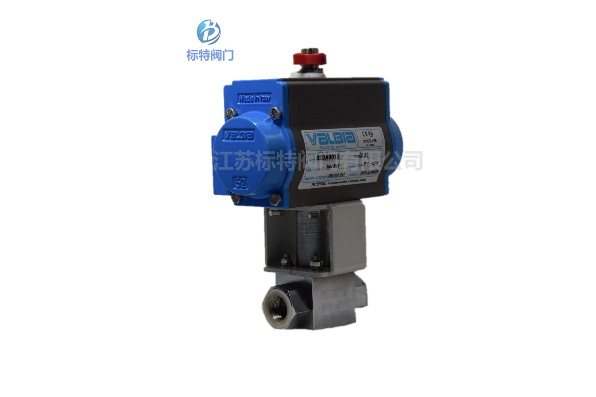 意大利VALBIA气动高压球阀 PN400螺纹球阀
