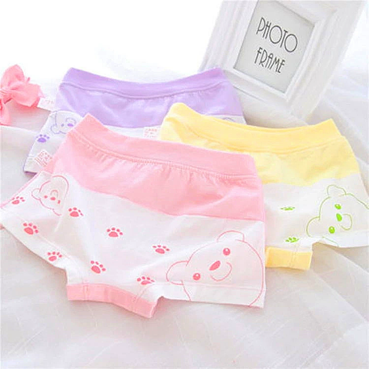 Детское нижнее белье с героями мультфильмов Детское нижнее белье Хлебные штаны Боксеры для девочек Защитные штаны Детское нижнее белье Хлопок