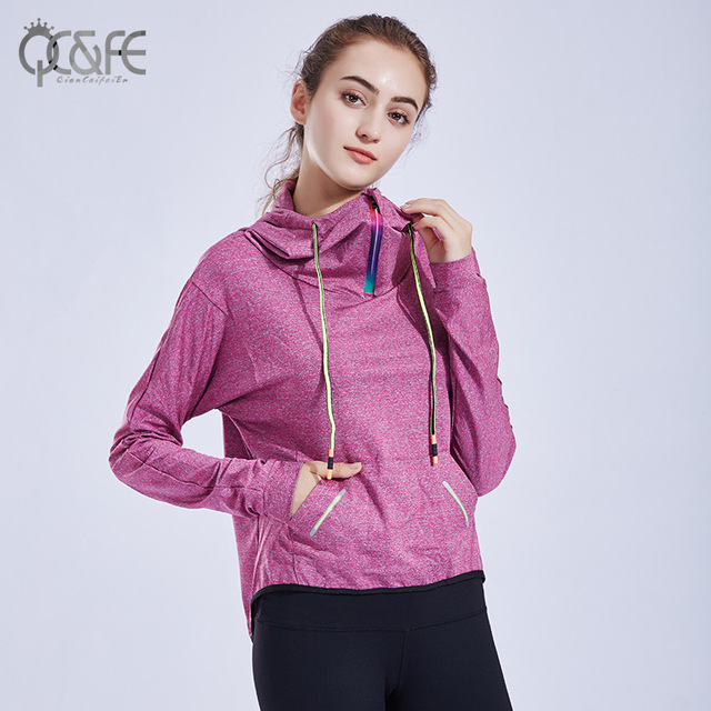 Autumn New Loose Recreational Cap Sports Blouse Long Sleeve Yoga Fitness Suit for Women Running