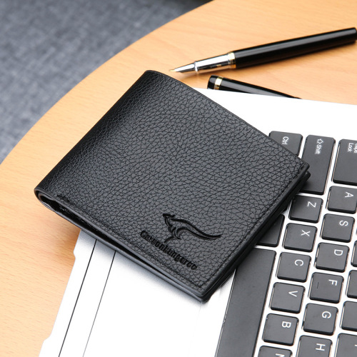 Wallet Men Short Men's Money Clip Youth Horizontal Leather Business Men's Bag Student