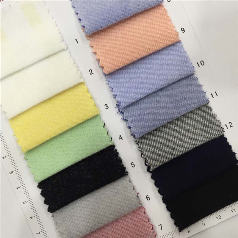 全棉绒毛双股牛津纺14个颜色现货供应厂家直销 衬衫面料 108012