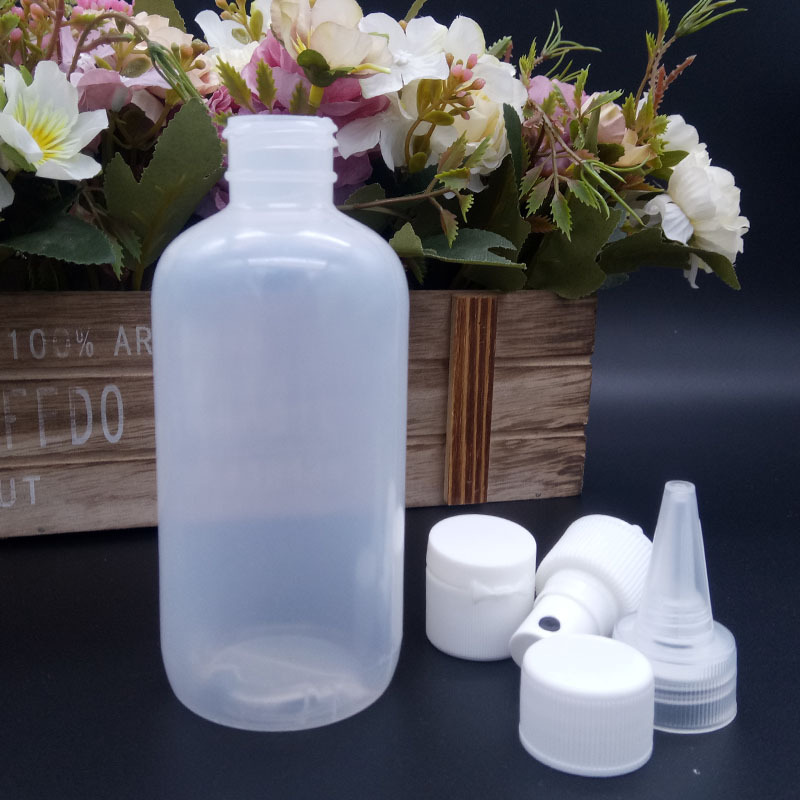 PE180ML消毒水瓶圆柱圆肩瓶液体瓶爽肤水瓶环保日用品塑料瓶直销