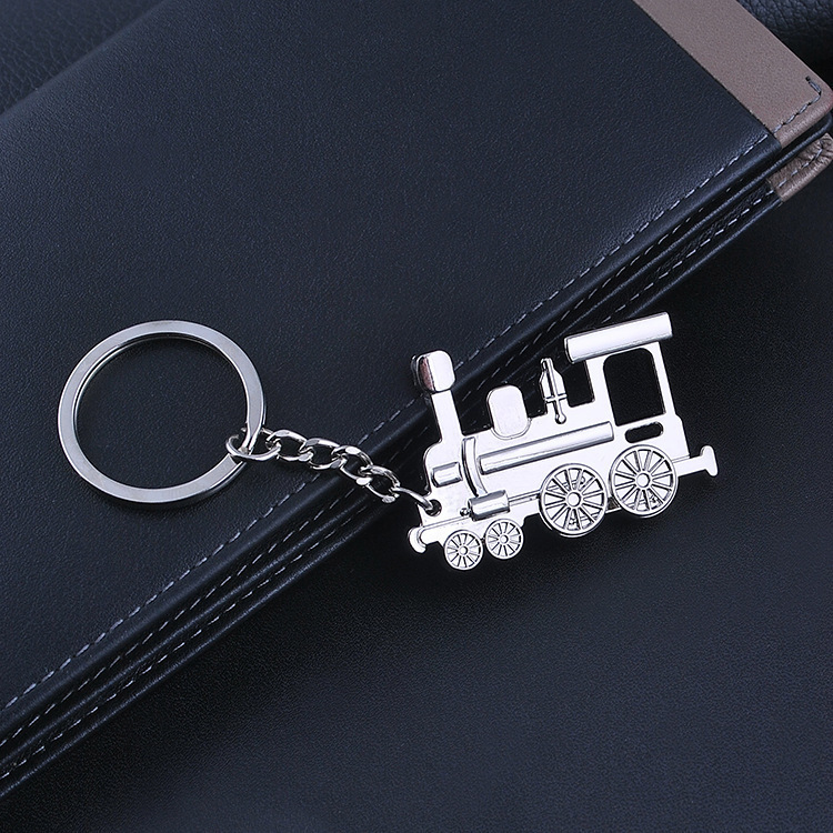 Locomotive keychain personalized train cab style keychain mini locomotive factory direct sales