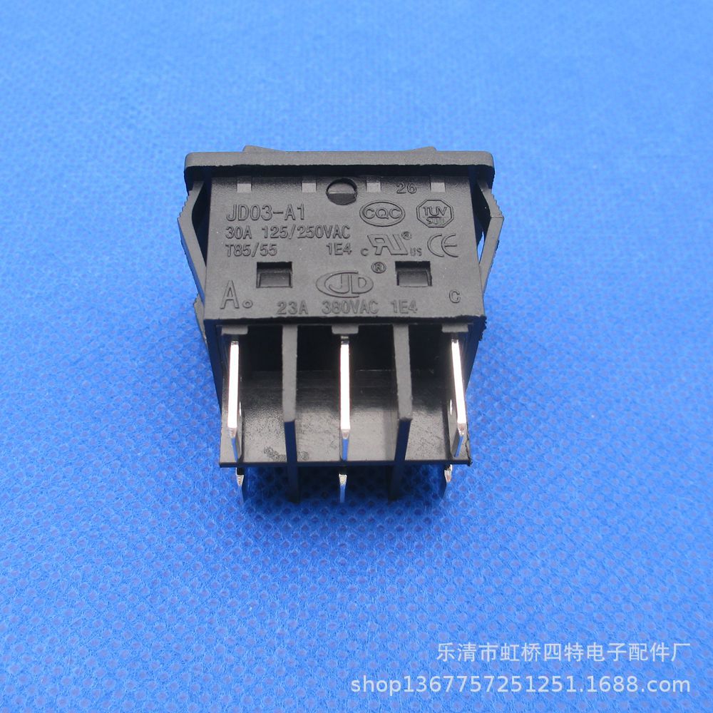 JD 船型开关 6脚3档 30A