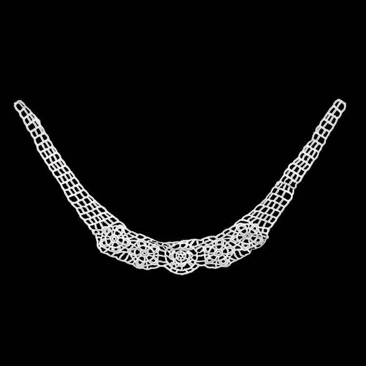 水溶蕾丝衣领 牛奶丝刺绣胸花 立体镂空领花 假领子