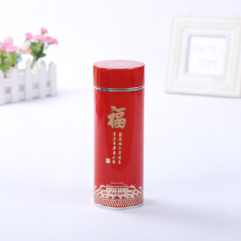古典中国风不锈钢保温杯便携手提水杯礼盒包装厂家批发可定制LOGO