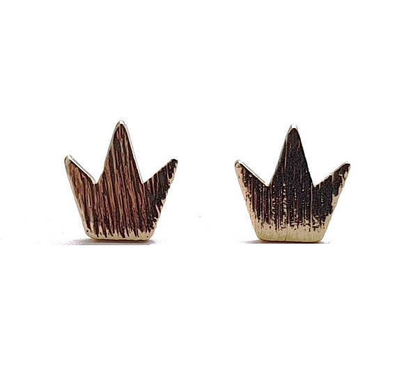 Simple Crown Crown Earrings Brushed Earrings Cute Little Sapling Grass Earrings Wholesale display picture 9