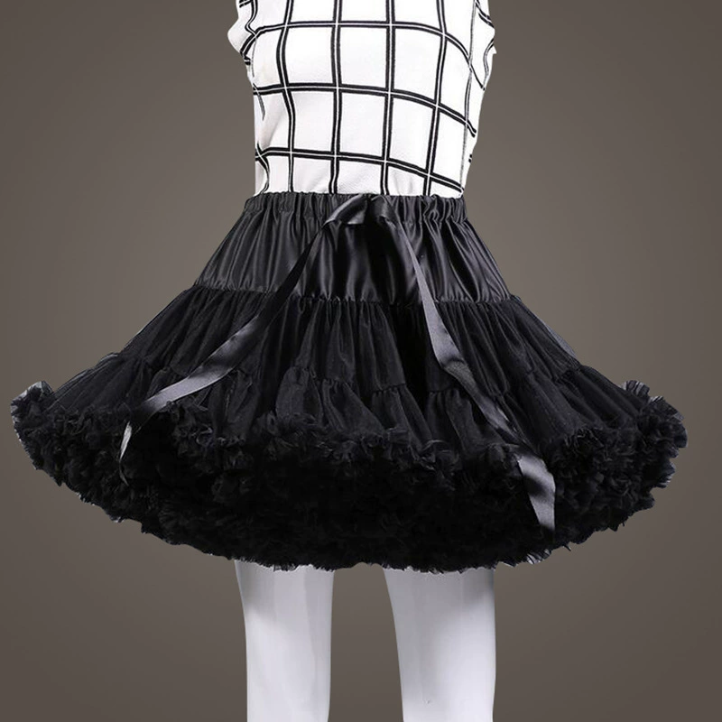 Взрослая сетчатая обычная пышная юбка TUTU, короткая юбка взрывной стиль косплей, мягкая юбка девочки, подюбье