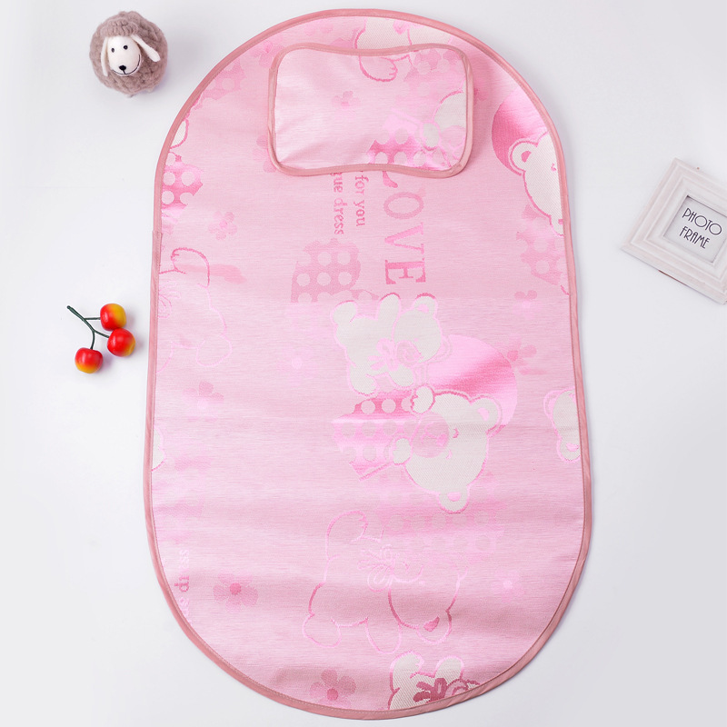 M婴幼儿夏季睡席宝宝蚊帐用冰丝凉席婴儿床婴儿夏凉被凉席批发0.4