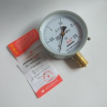 红旗普通压力表Y100系列 蒸汽锅炉径向压力表 水压气压表M20*1.5