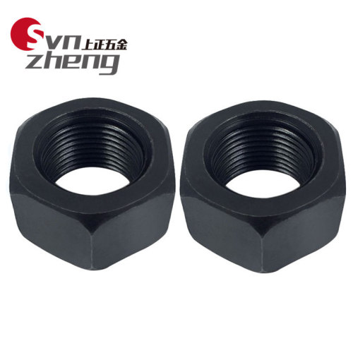 Grade 8.8 blackened hexagonal nut GB6170 high strength nut M3M4M5M6M8M10M22M27M30-M36