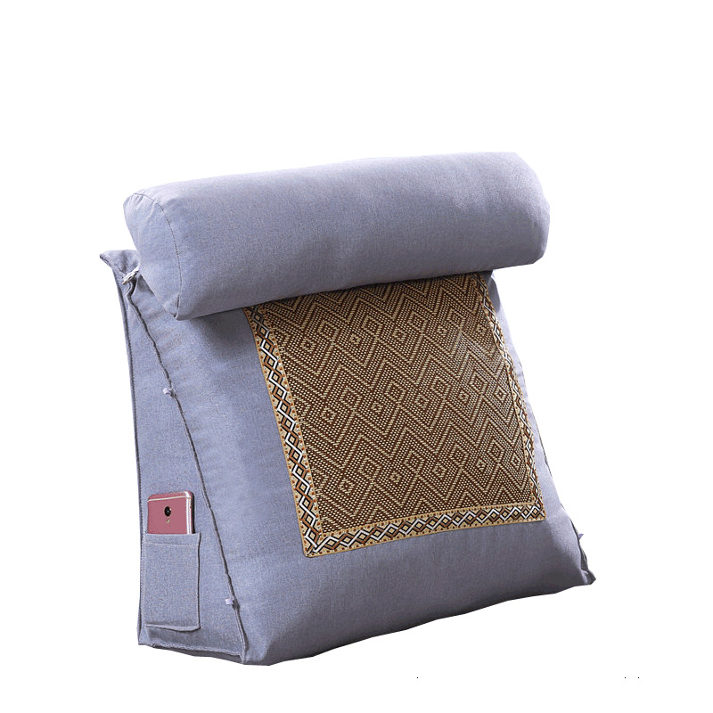 The bedside single cushion cushion summer sofa back triangle leaning office chair to protect the back of the back and back of the back of the back 5
