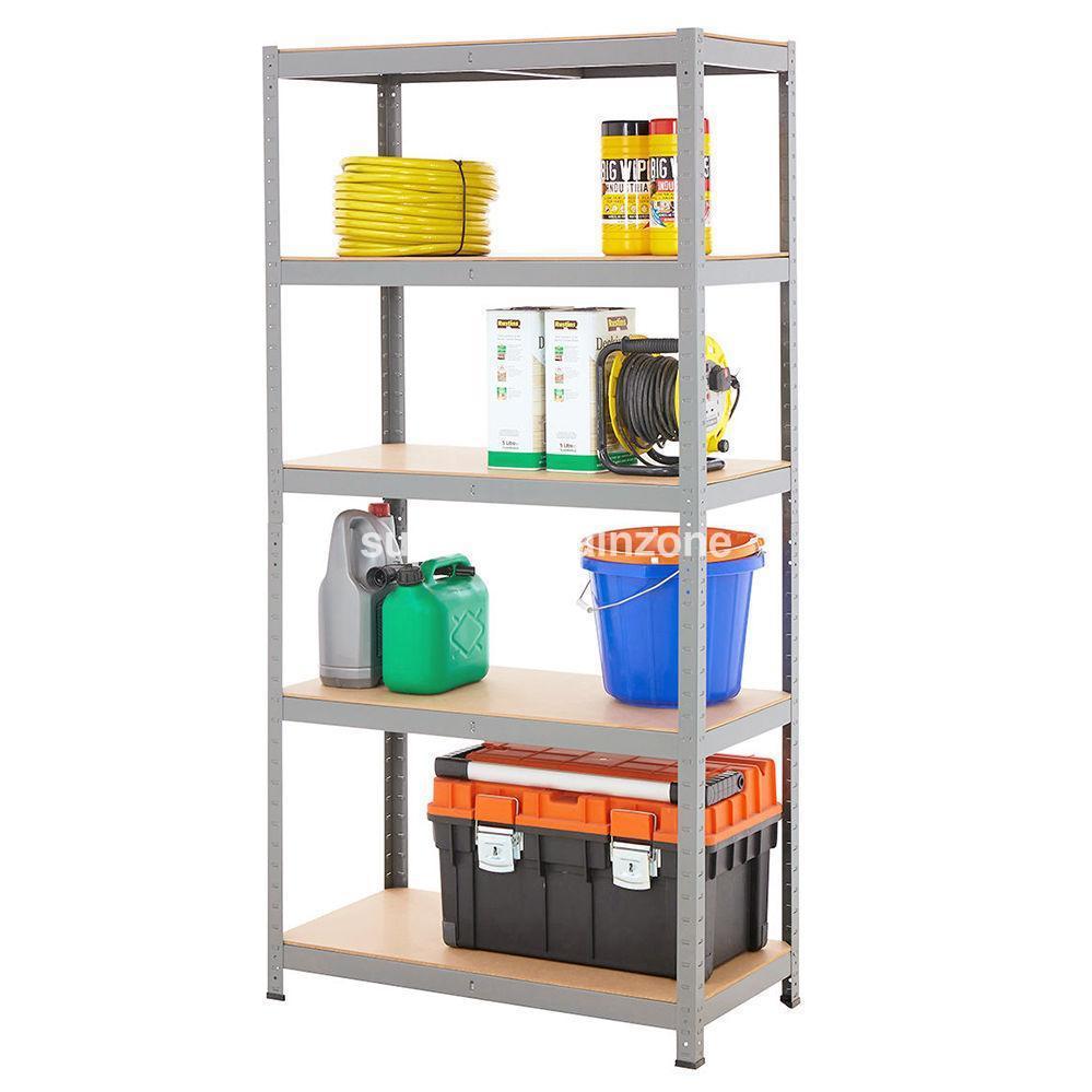 外贸畅销批发铁质金属5层MDF货架家用置物架收纳仓储架