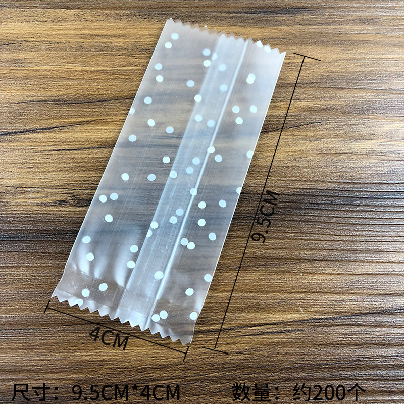 Engrosado hornear bolsa de embalaje de caramelo turrón hecho a mano bolsa de embalaje caramelo de papel bolsa de caramelo helado translúcido máquina sello bolsa