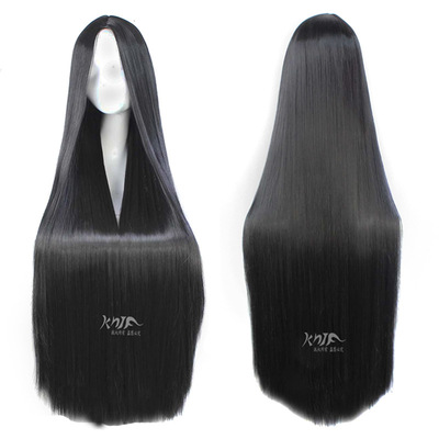 Long female emperor Flower and Bone Sansei Ten. Peach blossom Middle score scalp COS Wig 1 m Zhenzi has long straight hair