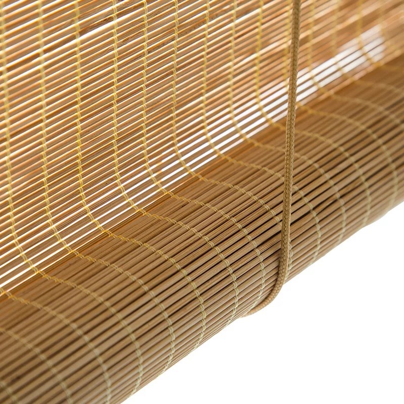 透景循环拉珠系统 细丝圆竹 定制竹卷帘 用于餐厅 酒店 民宿