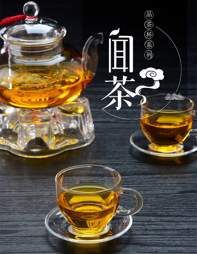 透明玻璃小茶杯 耐热玻璃品茗杯 主人杯个人杯玻璃小杯子详情9