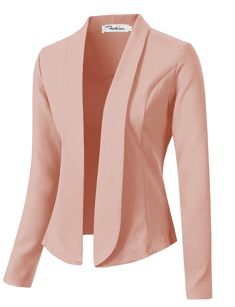 Solid Color Blazer For Wholesale Women Clothing