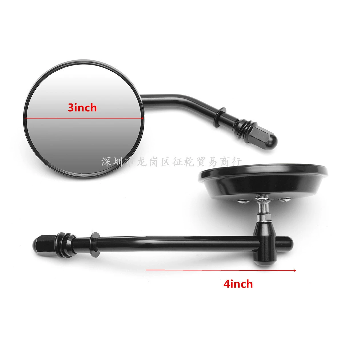 Modified retro retroreflective rear view mirror