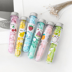 Portable outdoor hand washing soap paper soap flakes travel bottled hand washing paper test tube flower type disposable soap