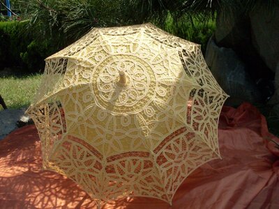 批發定做手繡傘太陽傘刺繡工藝傘山東大紅色婚慶傘歐式镂空手工傘