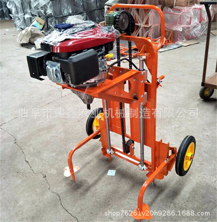 手摇挖坑机厂家新款汽油钻眼机丘陵挖坑机大马力钻眼机现货直销