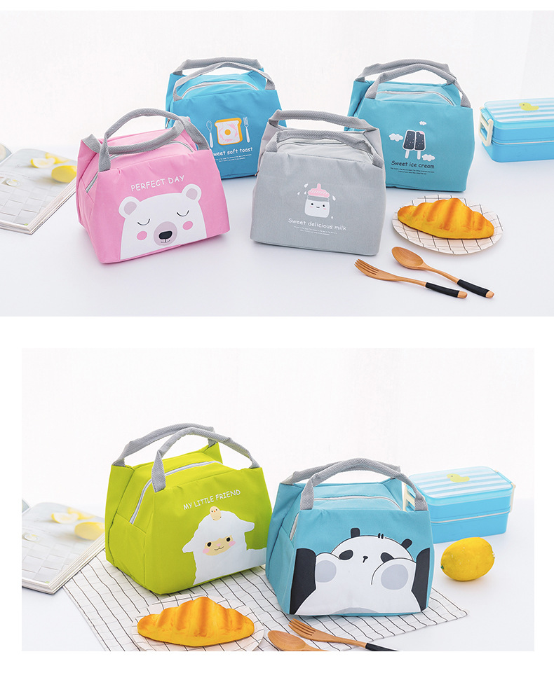 Cute Cartoon Oxford Cloth Bento Bag 1 Piece display picture 3