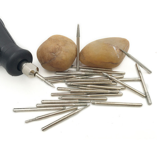 Emery grinding head, jade agate drill bit, jade stone grinding, engraving, punching and polishing, electric grinding accessories tools