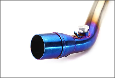 semi-blue swing ring front – Exhaust pipe