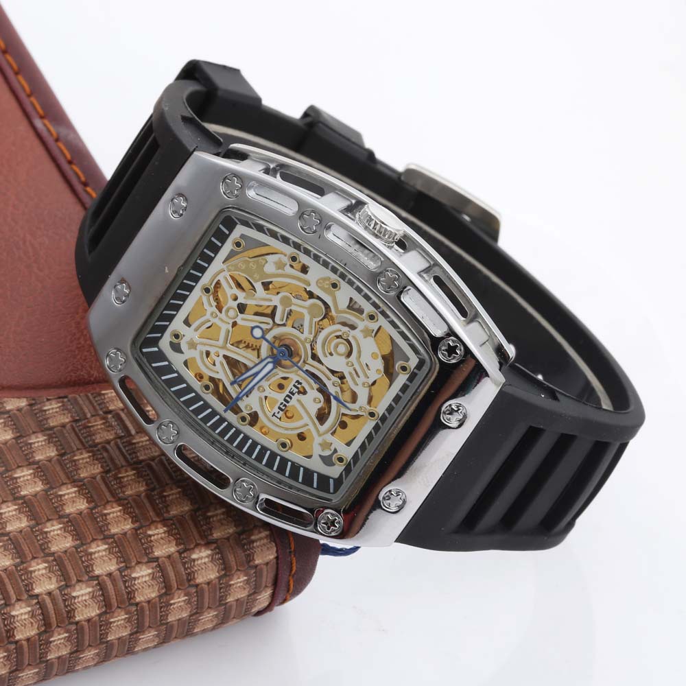 Mechanical Leather Strap Watch 3