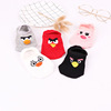 Summer breathable cartoon colored invisible cute socks