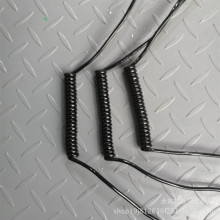 廠家批發純銅 彈簧電源線 伸縮彈弓線 彈力線帶插頭 螺旋電纜彈簧