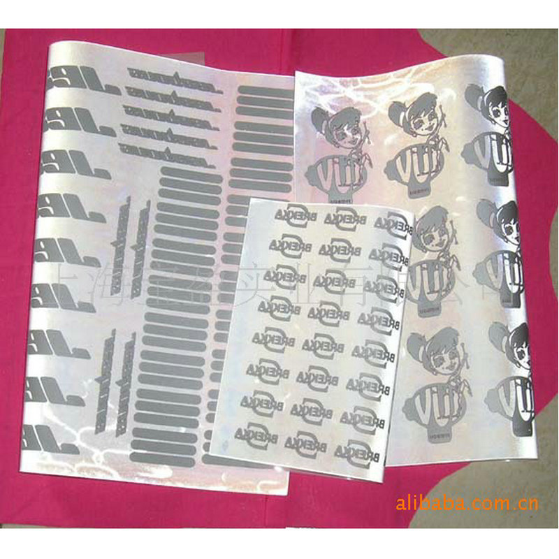 厂家供应反光膜反光印花转印纸 反光标反光烫画样式材质定制