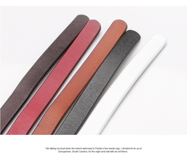 Version coréenne de la nouvelle ceinture fine en cuir pour femmes, ceinture de taille à la mode et polyvalente, décoration pour jeunes, petite ceinture noire, livraison rapide_voghion.com