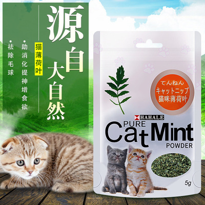 厂家直销猫薄荷叶粉 宠物猫零食嫩叶花蕾猫草粉化毛球猫薄荷|ru