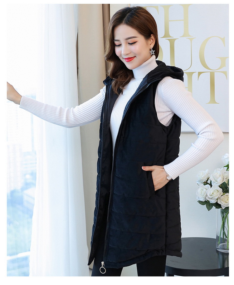 Gilet femme en Peau de pêche - Ref 3317833 Image 14