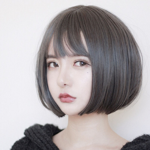 Korean Doll Wig Headband Women's Short Hair Bob Air Bangs Cross-Border Foreign Trade AliExpress Source Straight Hair