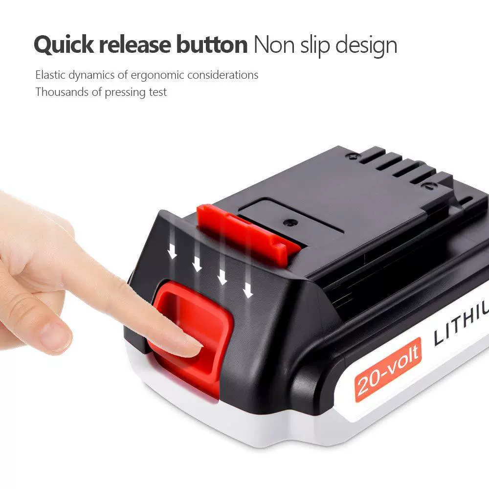 Подходящий для литиевой батареи Black & Decker 100/20V LBXR20 LB20 LXB2040