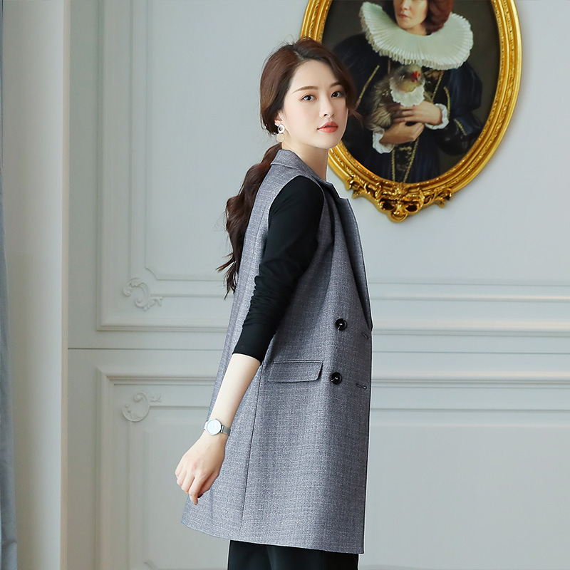 Gilet femme en Mélange de fibres chimiques - Ref 3316991 Image 4