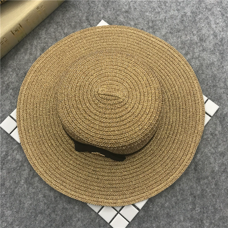 golf bucket hat Summer Women Boater Beach Hat Female Casual Panama Hat Lady Brand Classic Bee Straw Flat Sun Hat Women Fedora hat bucket