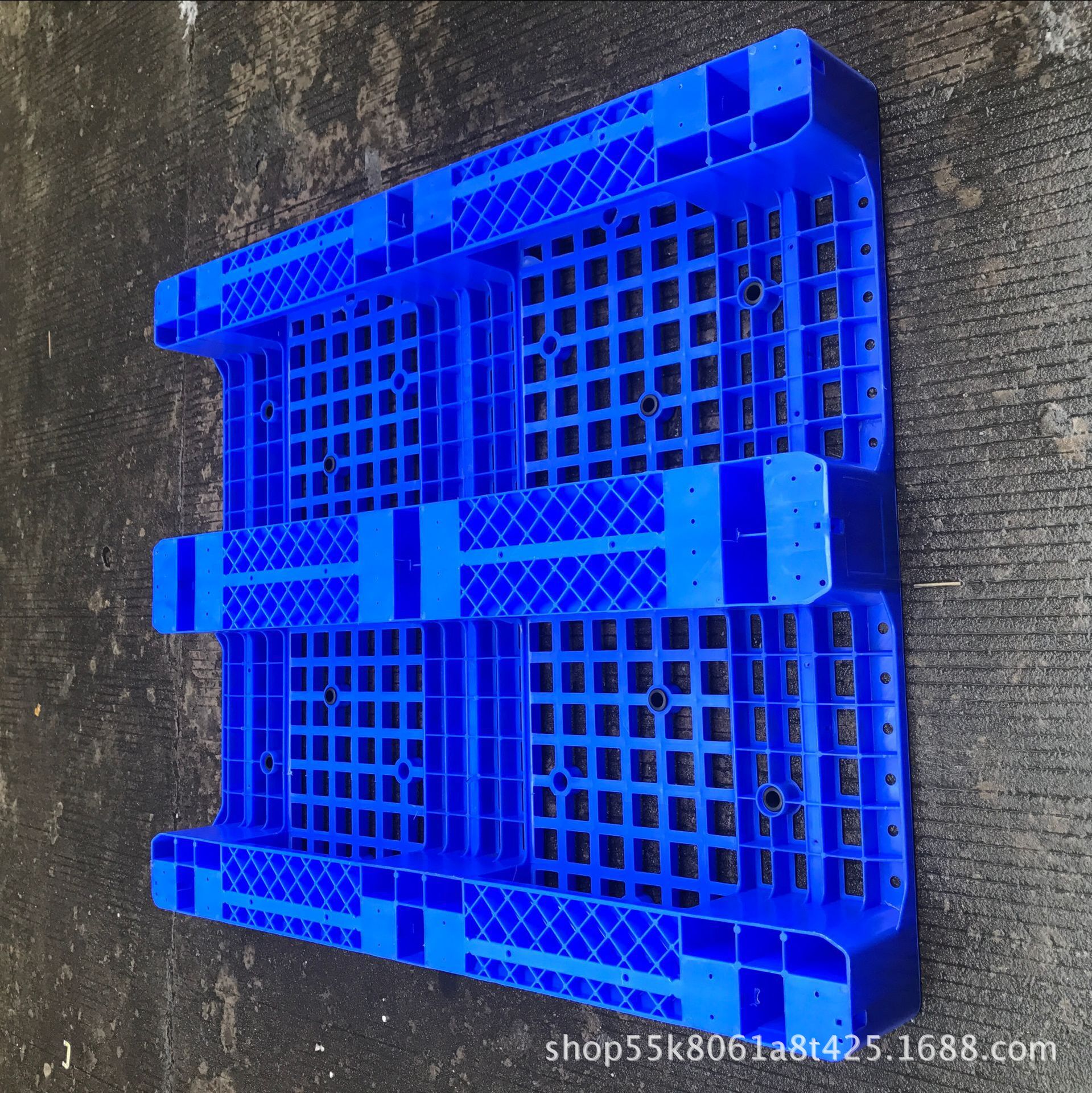 供应电子厂专用防静电卡板 黑色耐用网格塑料栈板 货物栈板