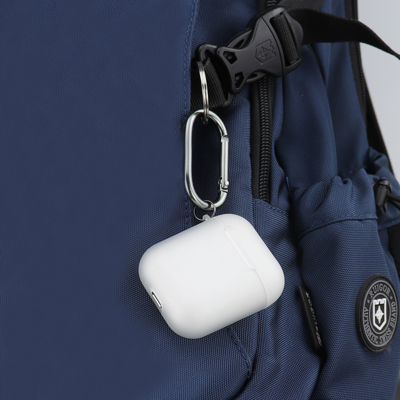 2018新款AirPods无线蓝牙耳机保护盒透明TPU迷你挂钩保护套