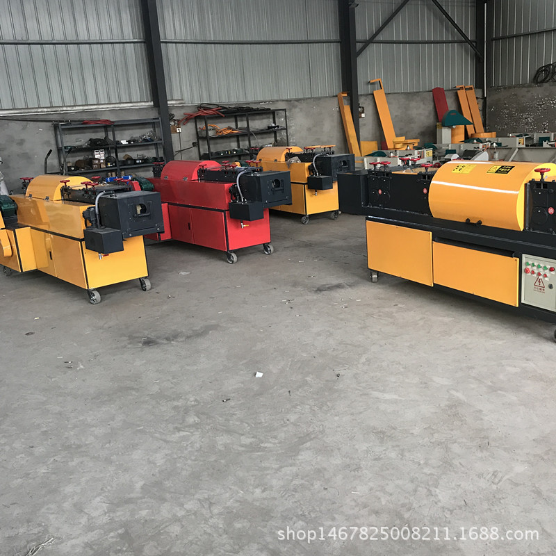 山东全自动数控钢管调直机上漆除锈一体机 架子管拉直机48管拉直