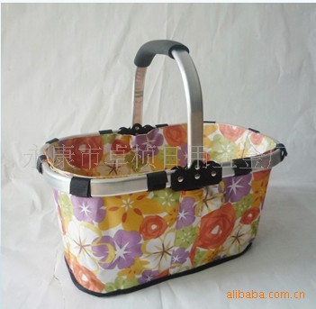 新款家用购物篮手提篮折叠购物篮环保篮购物篮拉杆篮菜篮子批发|ru