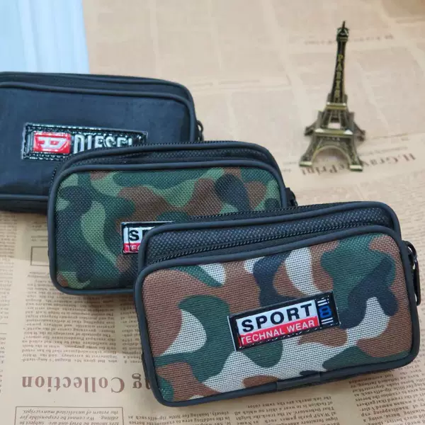 Men's mobile phone waist bag wear belt multifunctional leisure change key mini bag leisure camouflage factory wholesale