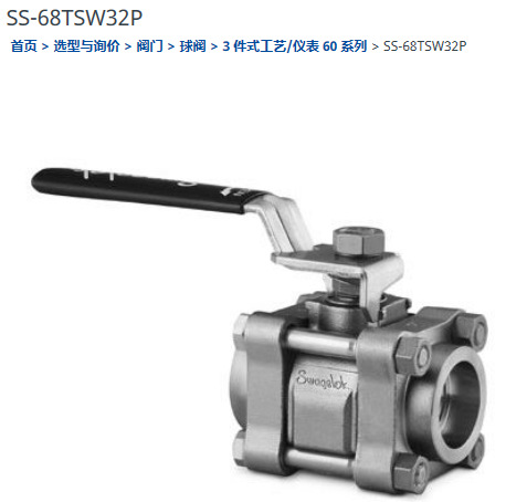 世伟洛克SS-68TSW32P