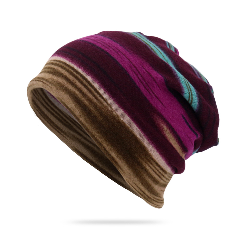 Striped Beanie Chemo Cap