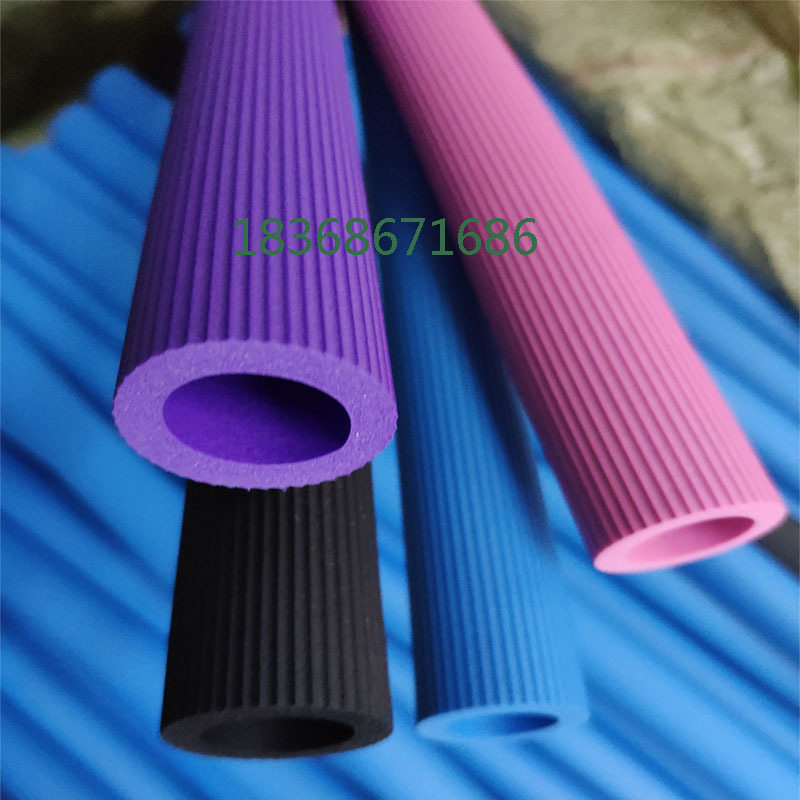 撕不破nbr发泡橡塑胶棉管 光面条纹海绵管桌椅防幢泡棉保护手柄套