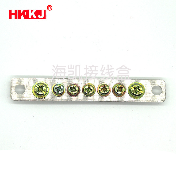 厂家直供7孔零排2*25  零地排 配电箱接线端子 接地铜条铜排